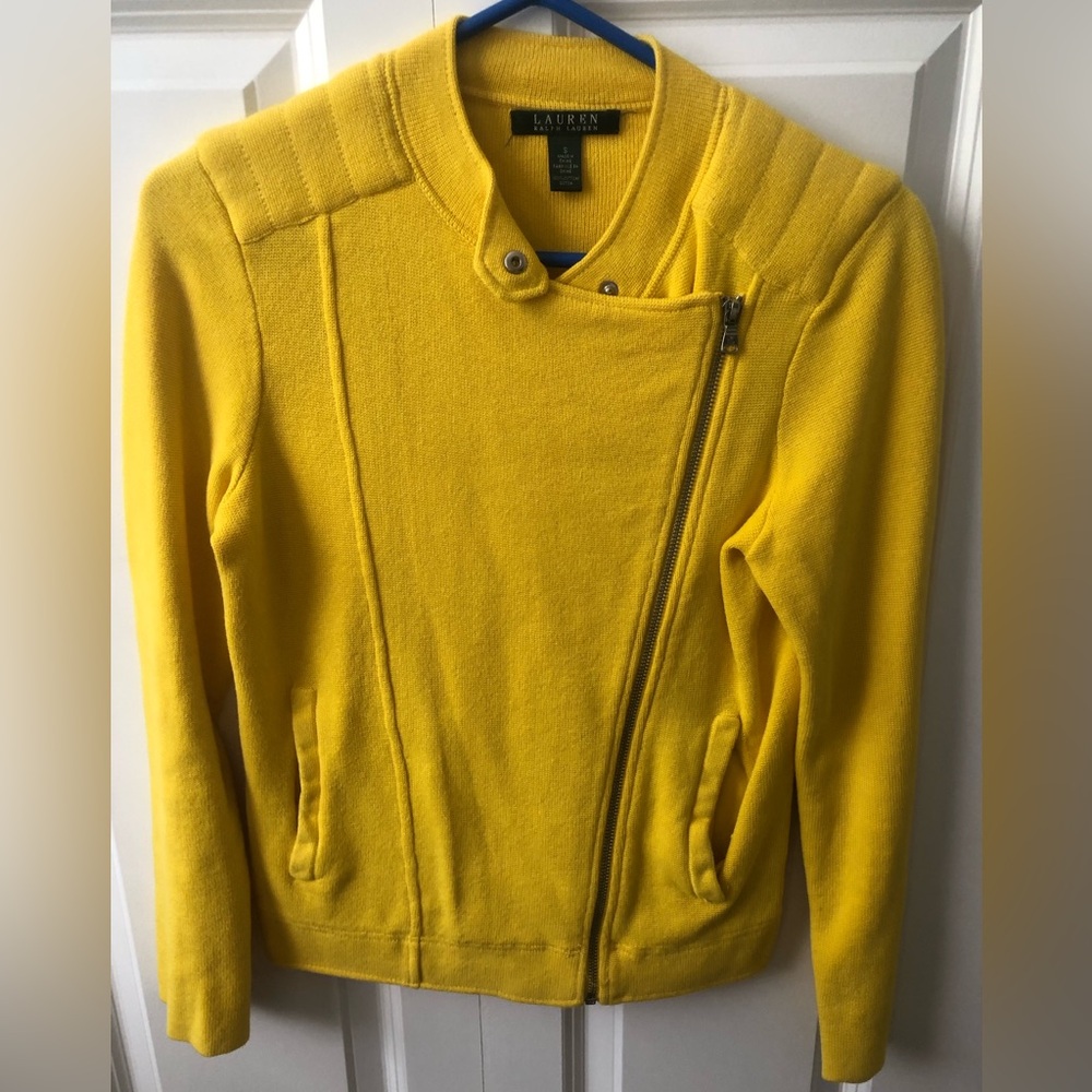 Lauren by Ralph Lauren women’s small yellow jacket